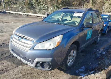 2013 Subaru Outback 2.5I z USA, uszkodzony, nr VIN 4S4BRCAC9D3289601